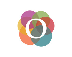 Colorful Letter O Logo