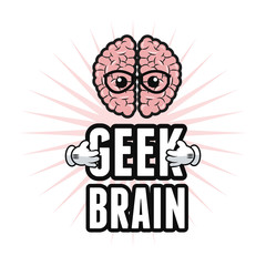 Geek design, identity concept, vector illustration