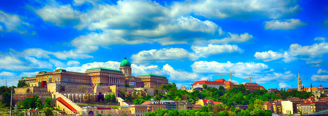 Fototapeta na wymiar The Castle Hill, Budapest, Hungary