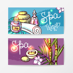 Spa therapy illustrations