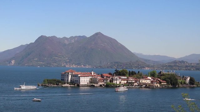 Ferry transport on Lake Maggiore to Isola Bella, Italy
