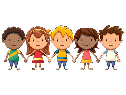 Kids Holding Hands Cartoon Images – Browse 33,304 Stock Photos, Vectors,  and Video | Adobe Stock