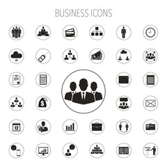 Office people icons set.