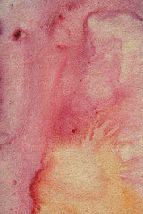 Fototapeta premium Watercolor painting on recycle paper.