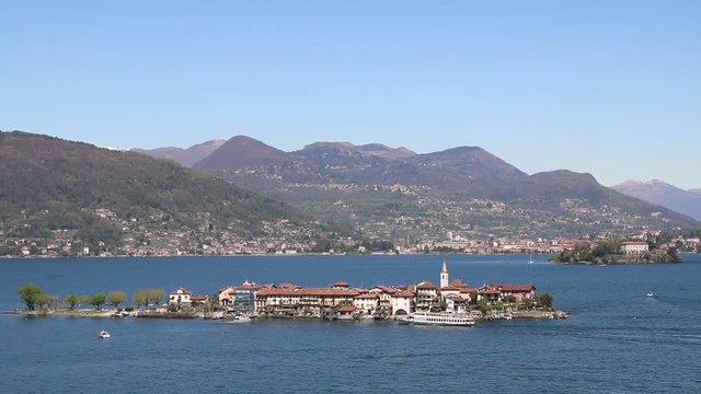 Isola Superiore and Isola Madre in spring on Lake Maggiore Italy 