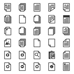 Paper icon,Document icon,Vector EPS10