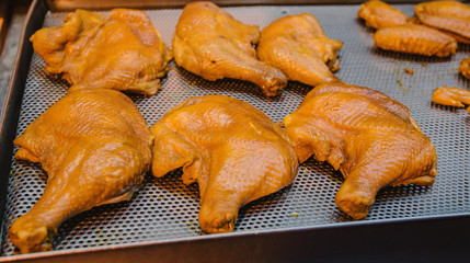 Asian street food in Hong Kong downtown.