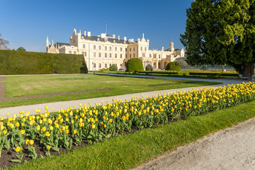 Fototapeta premium Lednice Palace with garden, Czech Republic