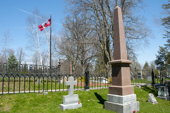 First Prime Minister Sir John A. Macdonald Grave in Cataraqui Cemetary - Kingston - Canada