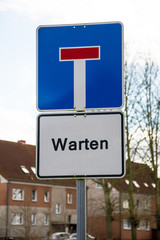 Schild 95 - Warten