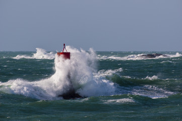 Tempête en mer d'Iroise