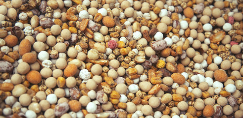 Background from assortment nuts