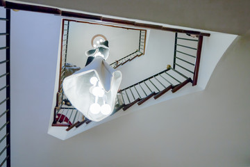 Escaliers du musée Salvator Dali à Figueras