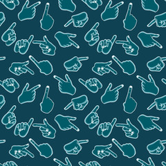 Seamless hands pattern