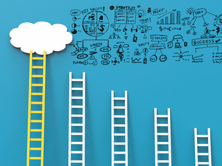business success concept with business plan
