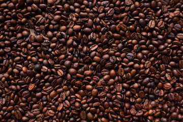Coffee beans background