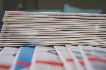 Stack of newspapers