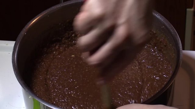 chocolate with cocos cooking