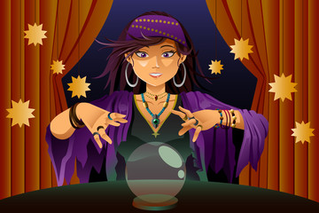 Fortune Teller Reading Crystal Ball