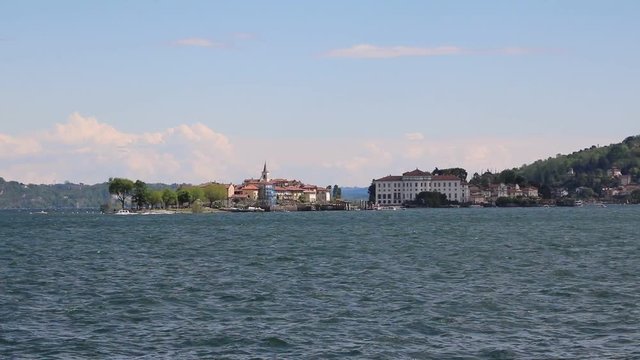 Isola Superiore and Isola Bella on Lake Maggiore Italy 