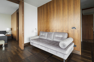 sofa bed in luxury living room