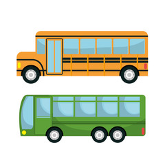 bus icon set design 