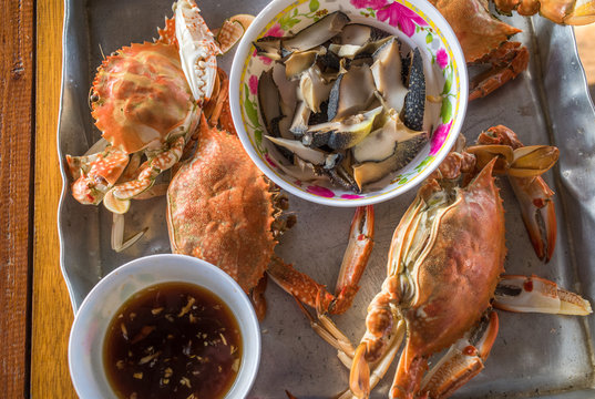 Steamed crab thai style