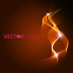 Abstract red background with vector flame.