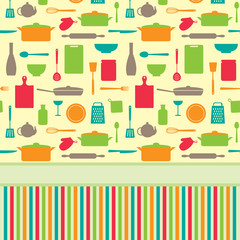 Cute colorful menu vector template