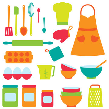 Vector Icons Collection On Baking Theme