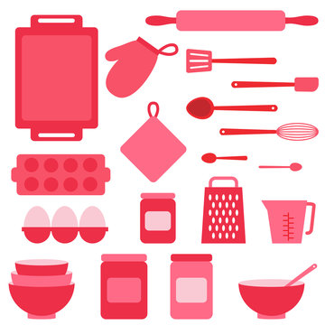 Vector Icons Collection On Baking Theme