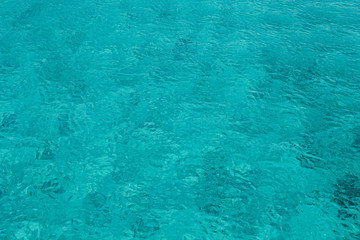Turquoise see water surface background.