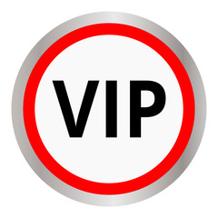 Vip circular icon