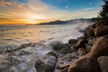 Amazing Sunrise and Sunset in George Town, Penang Malaysia