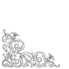 Baroque vintage corner. 
