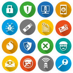 Set of security icons