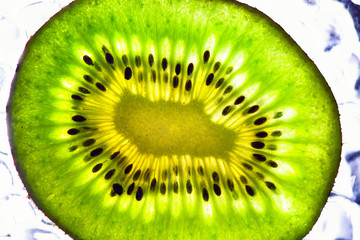 background of kiwi fruit closeup. bright tropical background