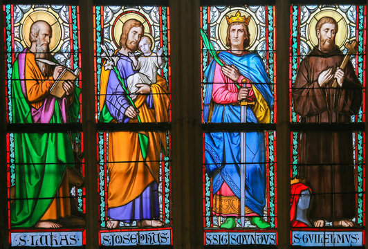 Stained Glass - Roman Catholic Saints