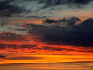 Colorful sky during sunset