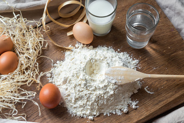 Baking background in the kitchen
