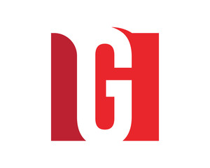 G red square letter business company logo