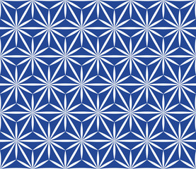 Seamless Background #Geometric hemp-leaf pattern