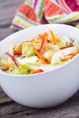 asian cabbage and lettuce salad