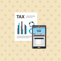 Obraz premium tax time design 