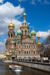 Fototapeta na wymiar Church of the Savior on Spilled Blood, Saint-Petersburg, Russia