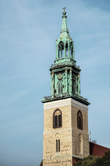 Fototapeta na wymiar St Marys Church Marienkirche in Berlin