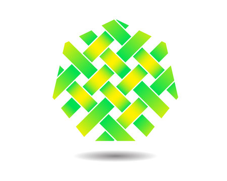 Heptagonal Bamboo Webbing Pattern