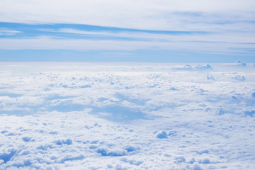 Fototapeta na wymiar Clouds view from the airplane