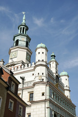 Fototapeta premium Town Hall Clock Tower in Poznan