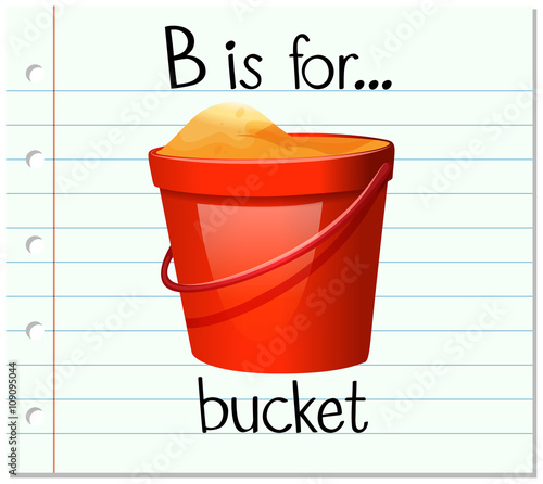 "Flashcard Letter B Is For Bucket" Stock Image And Royalty-free Vector ...